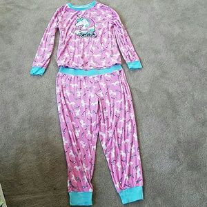 Women's unicorn soft pajama set
